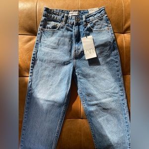 Zara High Rise Classic Mom Fit